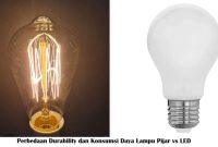 Perbedaan Durability dan Konsumsi Daya Lampu Pijar vs LED